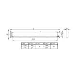 GLSQ4 3300Lm Encastrée
